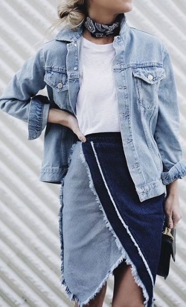Тотал деним - тренд 2020: идеи модных джинсовых образов