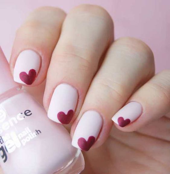 Маникюр на День святого Валентина - идеи, фото, дизайн ногтей